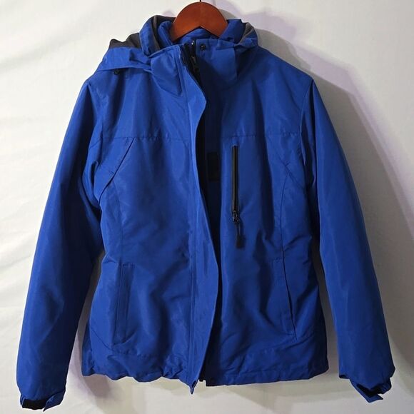 PTSOC 3 in 1 Women Blue Mountain Waterproof Windproof Snow Coat Jacket Sz S - Picture 1 of 12